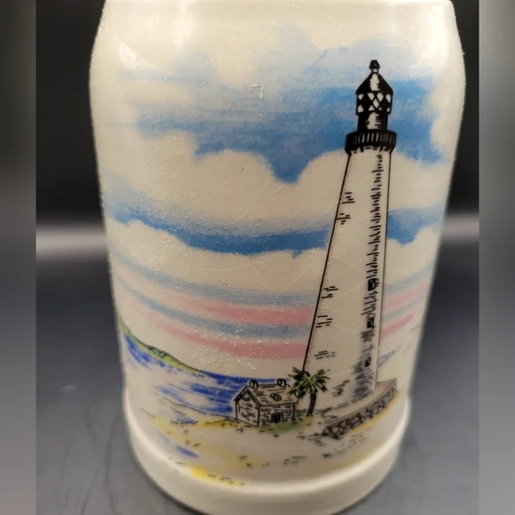 Handmade Lighthouse Mug. Heavy duty ceramic. Made in Germany. - Picture 3 of 8